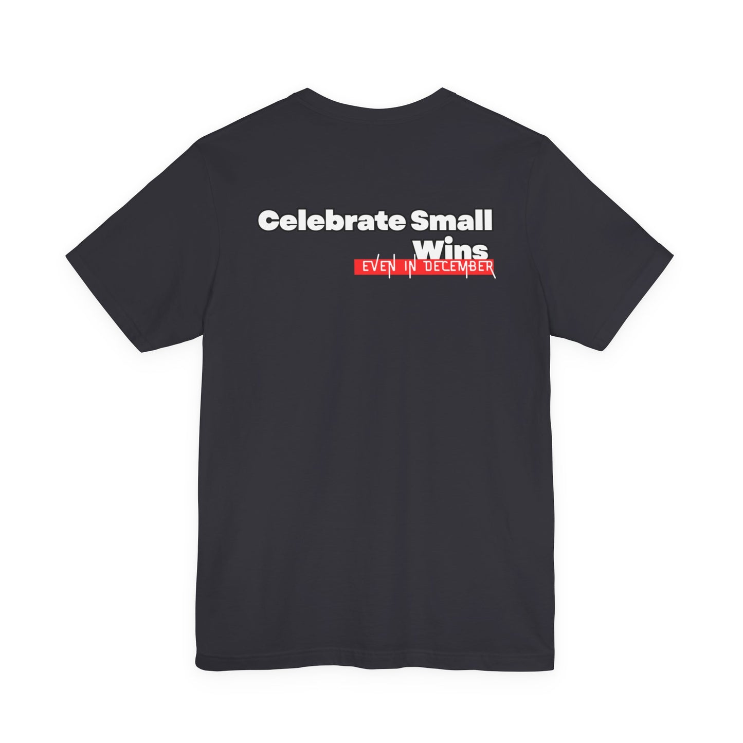 Celebrate Small Wins T-Shirt — Inspirational 'Wins' Sunset Tee