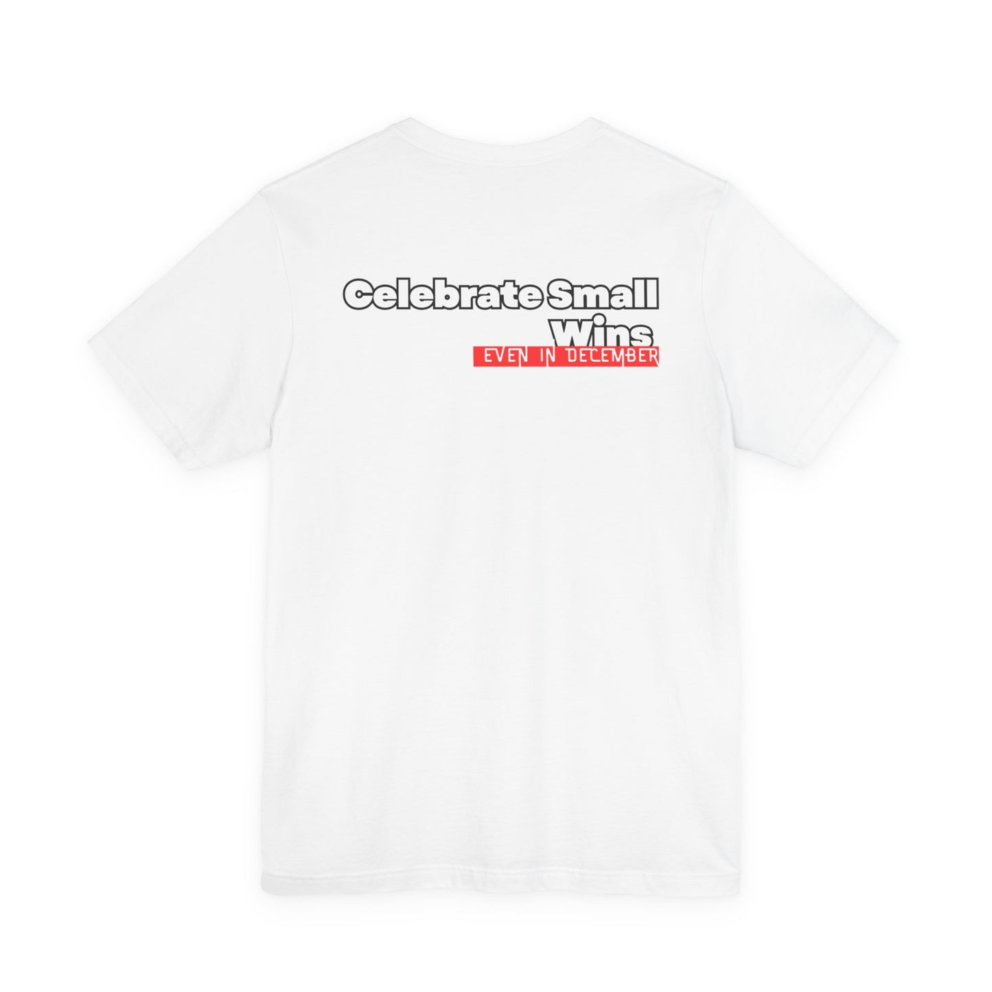Celebrate Small Wins T-Shirt — Inspirational 'Wins' Sunset Tee