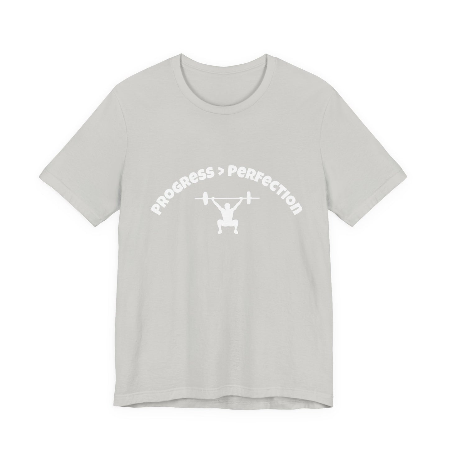 Progress > Perfection Weightlifting T‑Shirt — Motivational Gym Tee