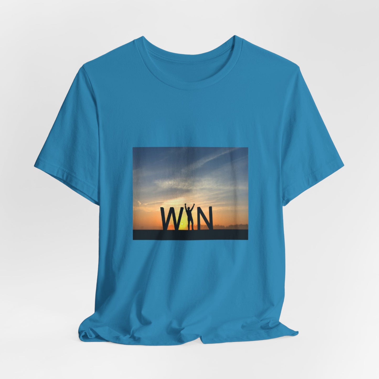 Celebrate Small Wins T-Shirt — Inspirational 'Wins' Sunset Tee