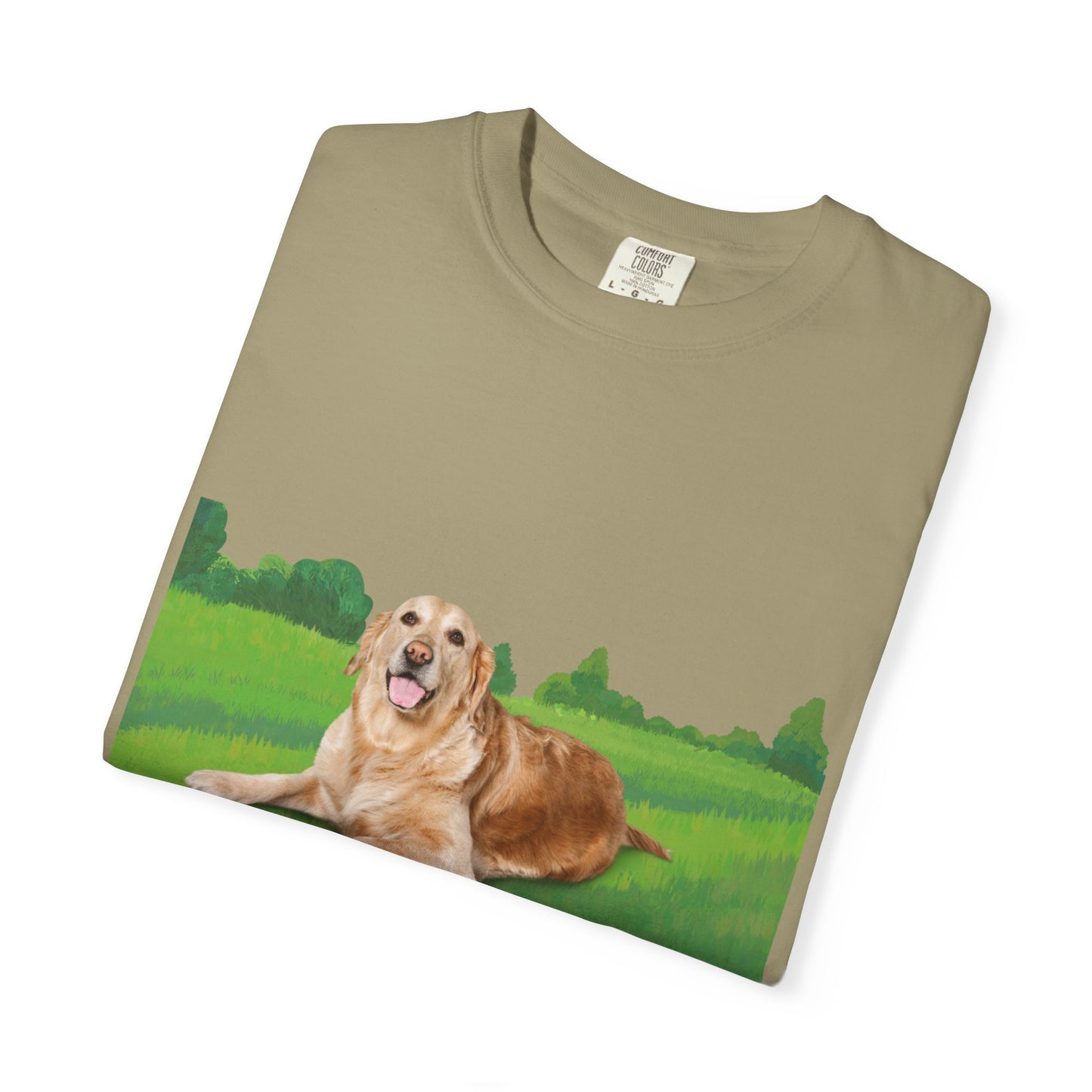 Golden Retriever Graphic T-Shirt — "Born to Lead" Dog Lover Tee