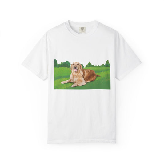 Golden Retriever Graphic T-Shirt — "Born to Lead" Dog Lover Tee
