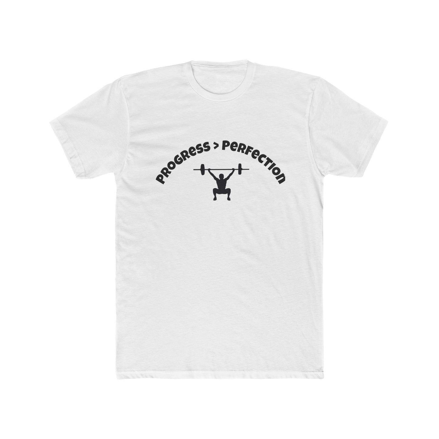 Progress > Perfection Weightlifting Tee — Motivational Gym T-Shirt
