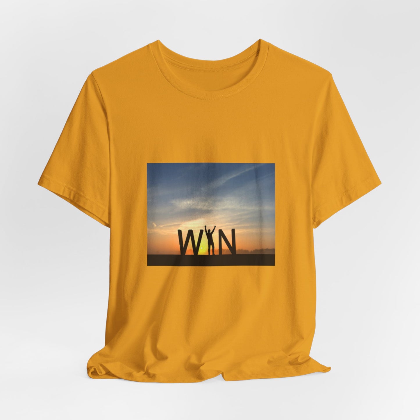 Celebrate Small Wins T-Shirt — Inspirational 'Wins' Sunset Tee