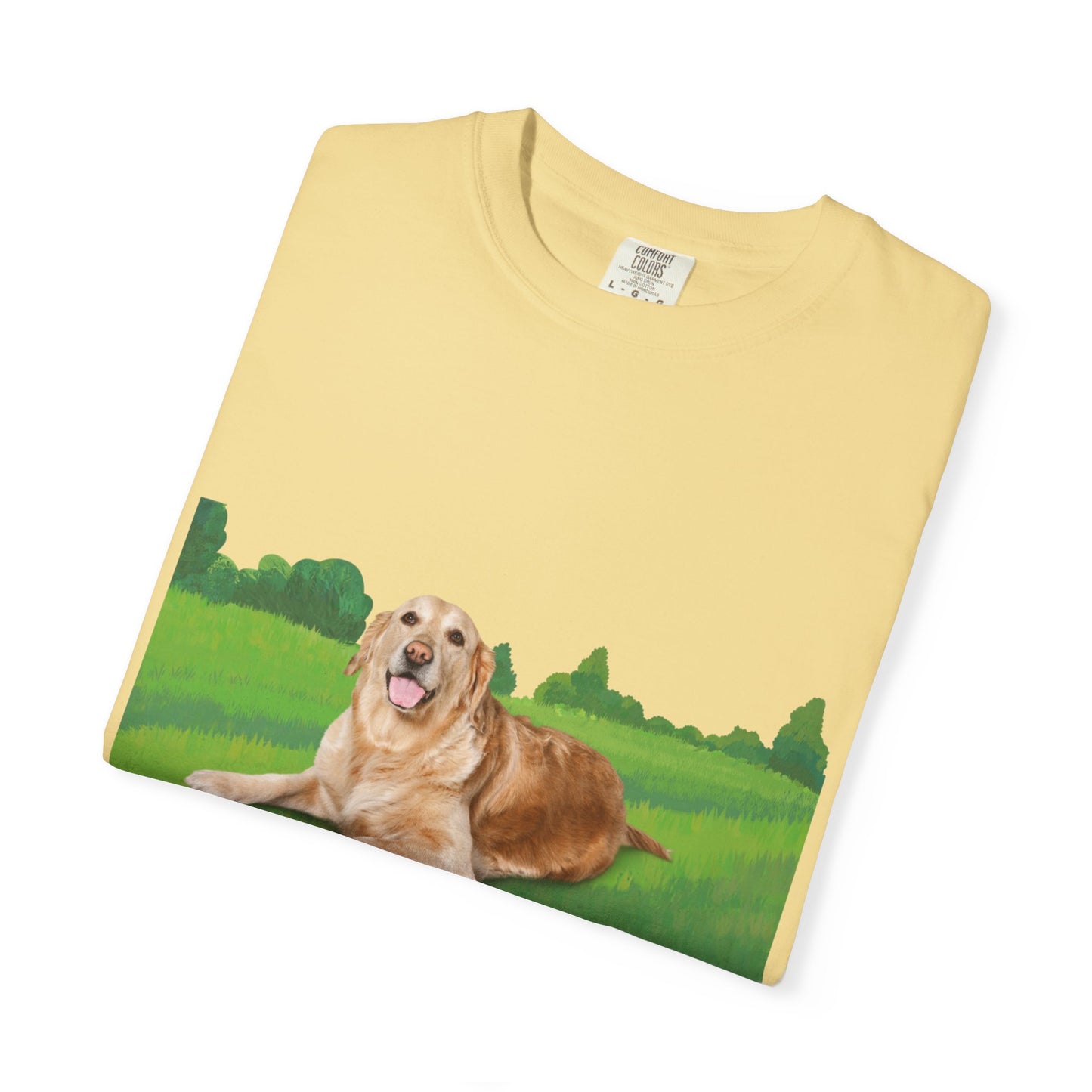 Golden Retriever Graphic T-Shirt — "Born to Lead" Dog Lover Tee