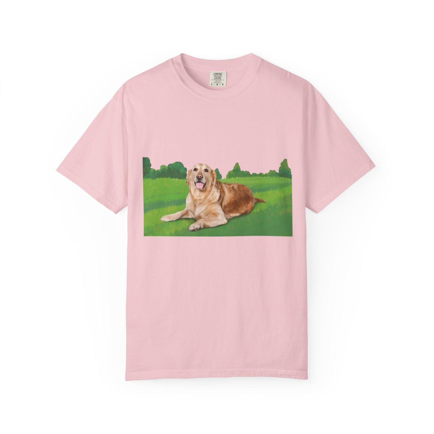 Golden Retriever Graphic T-Shirt — "Born to Lead" Dog Lover Tee