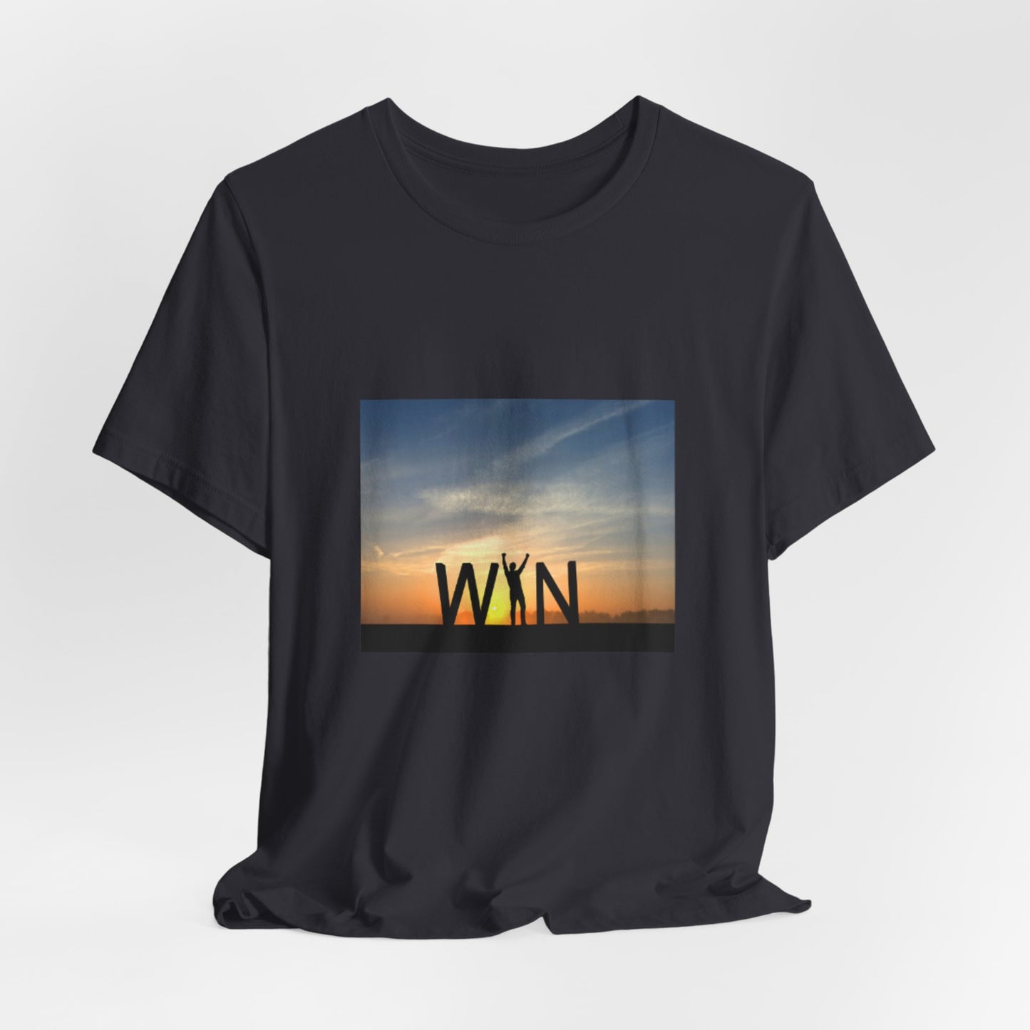 Celebrate Small Wins T-Shirt — Inspirational 'Wins' Sunset Tee