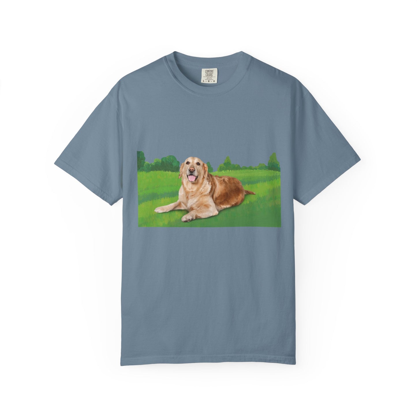 Golden Retriever Graphic T-Shirt — "Born to Lead" Dog Lover Tee