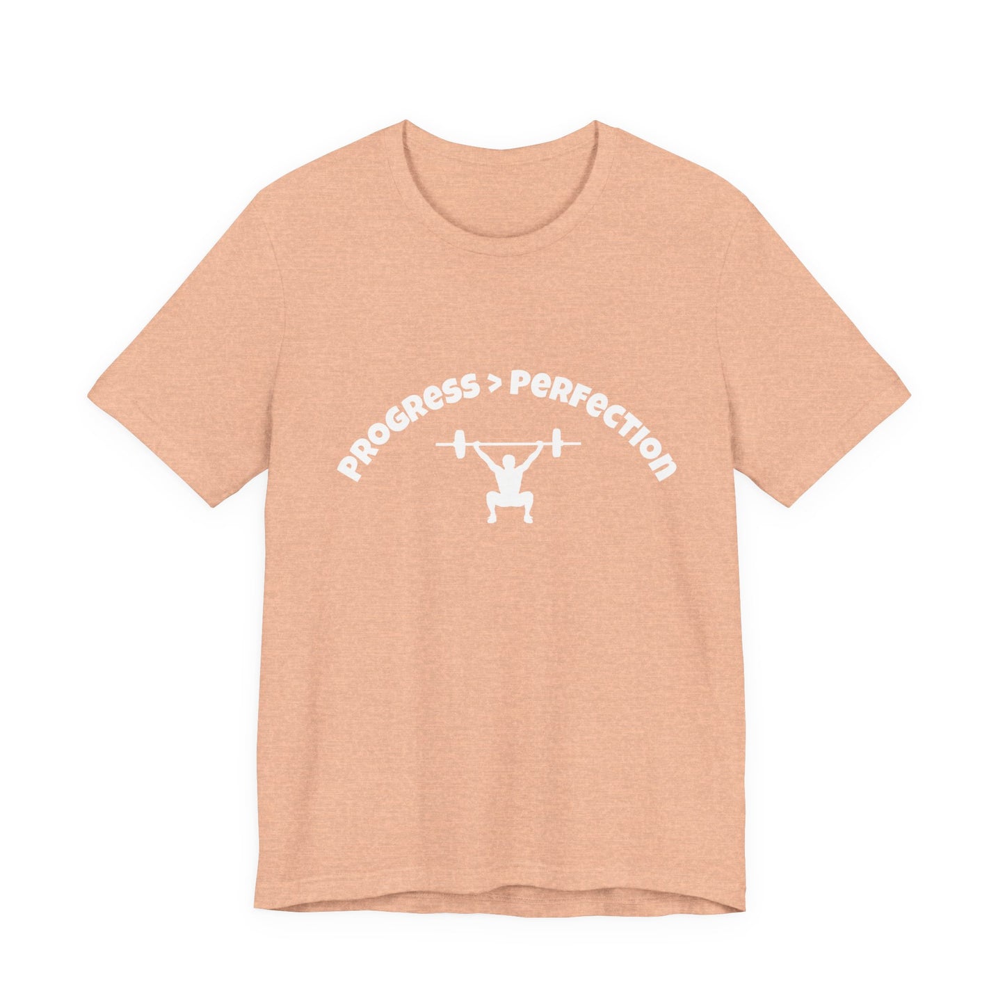 Progress > Perfection Weightlifting T‑Shirt — Motivational Gym Tee