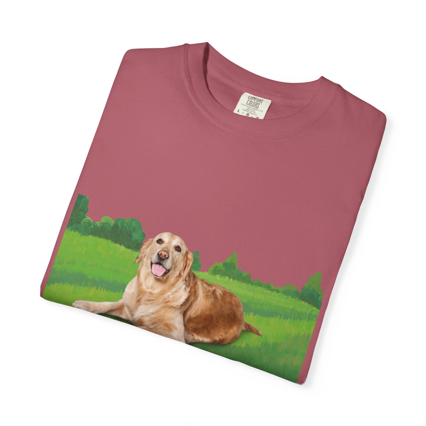 Golden Retriever Graphic T-Shirt — "Born to Lead" Dog Lover Tee