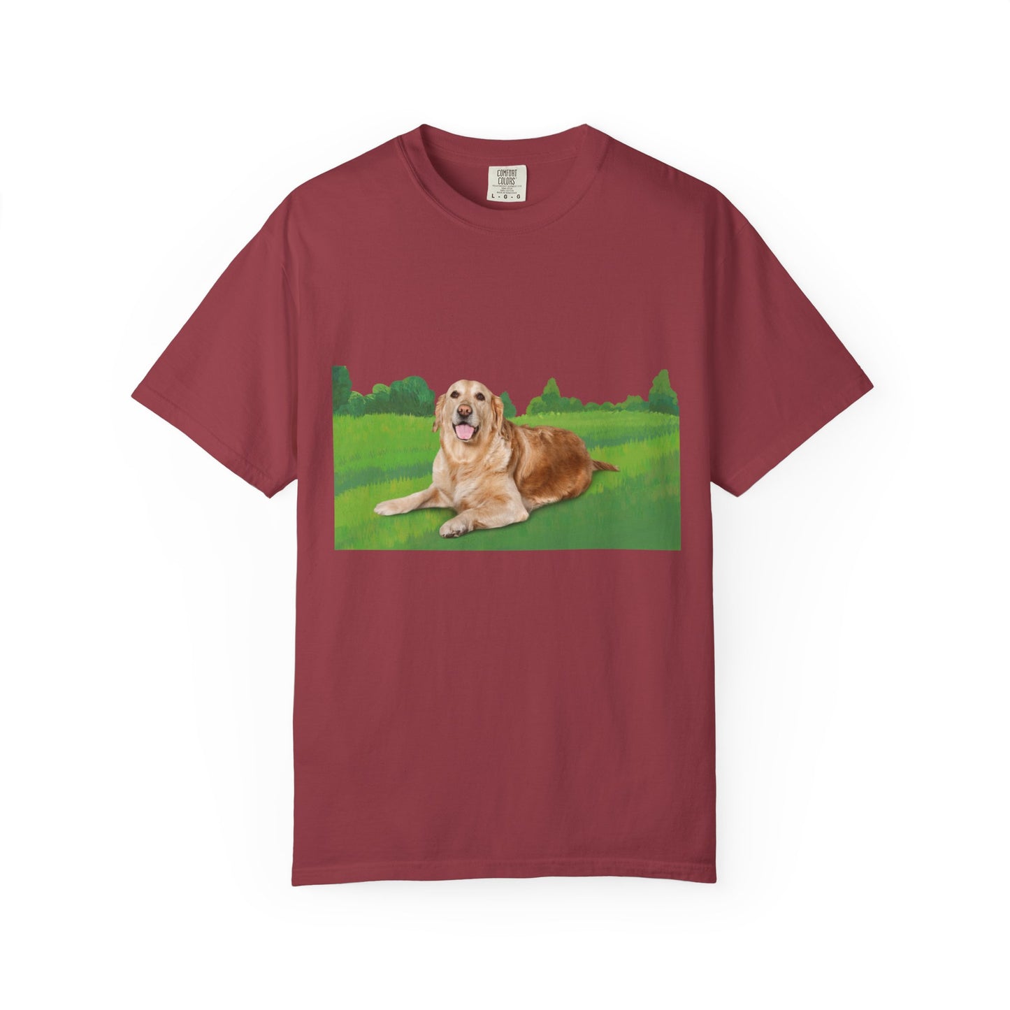 Golden Retriever Graphic T-Shirt — "Born to Lead" Dog Lover Tee