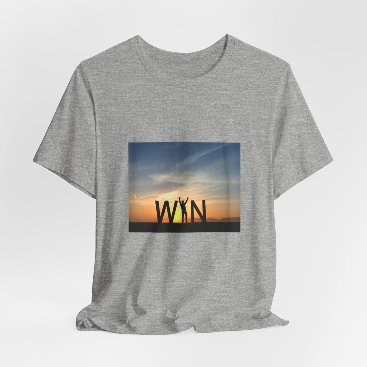 Celebrate Small Wins T-Shirt — Inspirational 'Wins' Sunset Tee