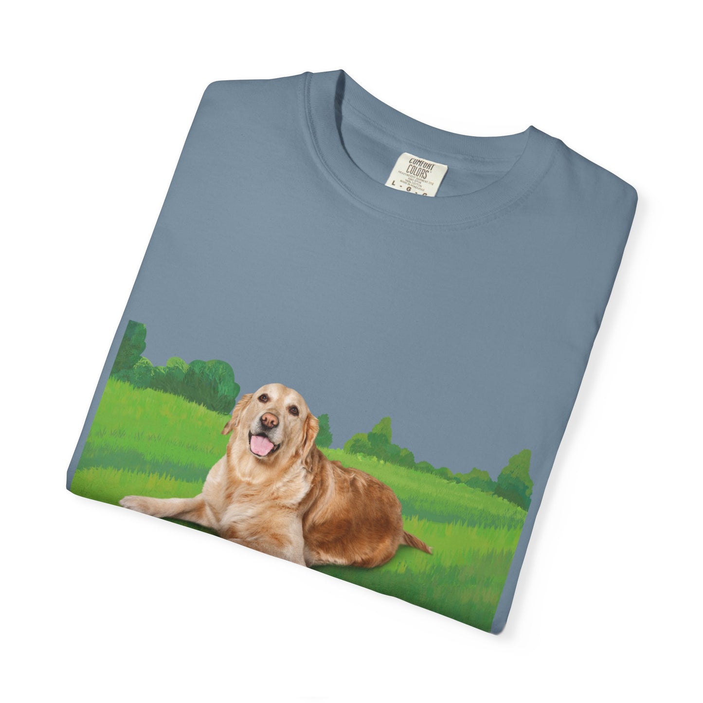 Golden Retriever Graphic T-Shirt — "Born to Lead" Dog Lover Tee