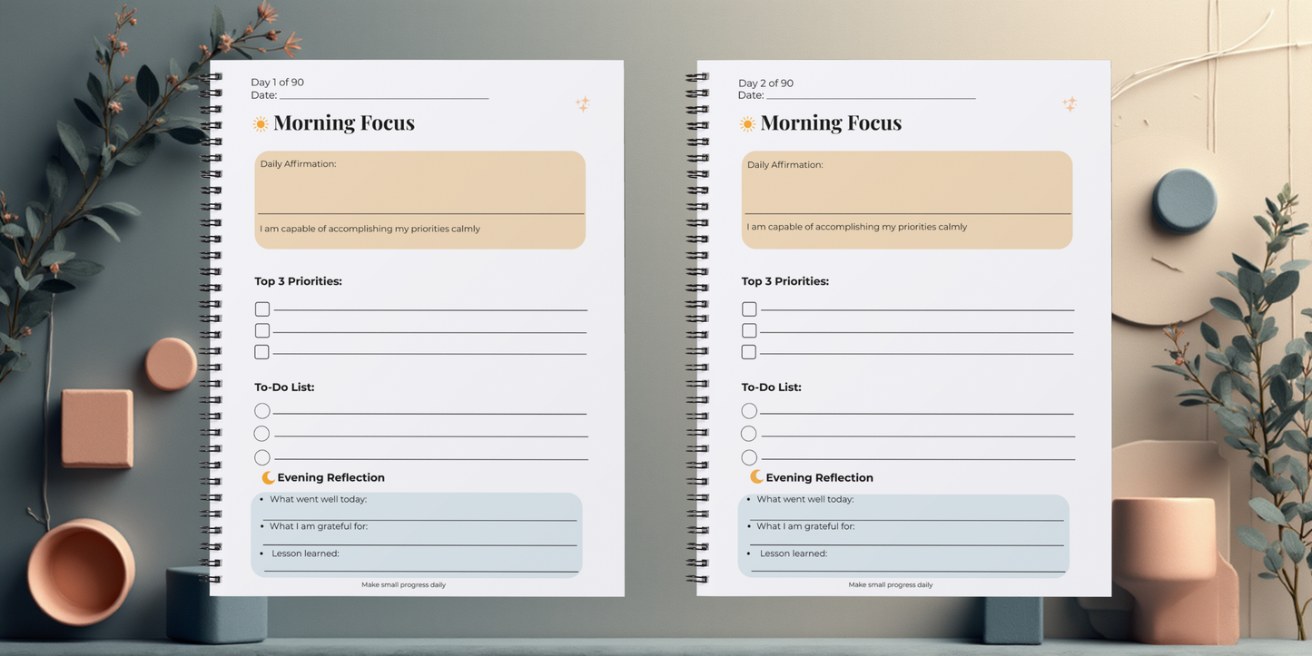 Daily Affirmation Journal - 30-Day Self-Love & Confidence Builder
